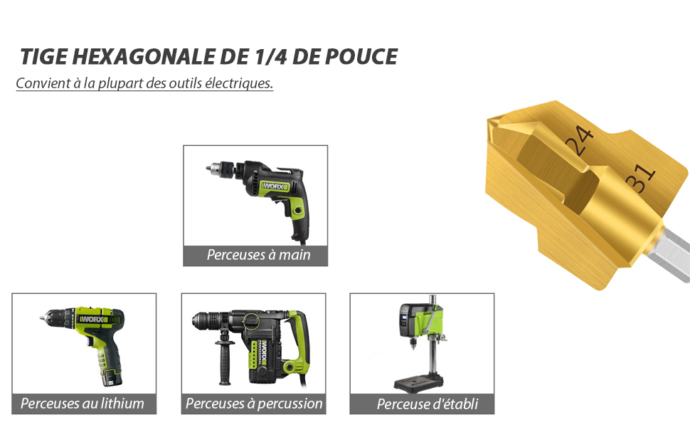 Jeu de 3 Forets de Levage PPR