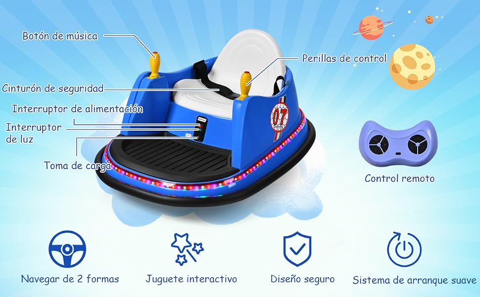 Coche de Parachoques para Niños