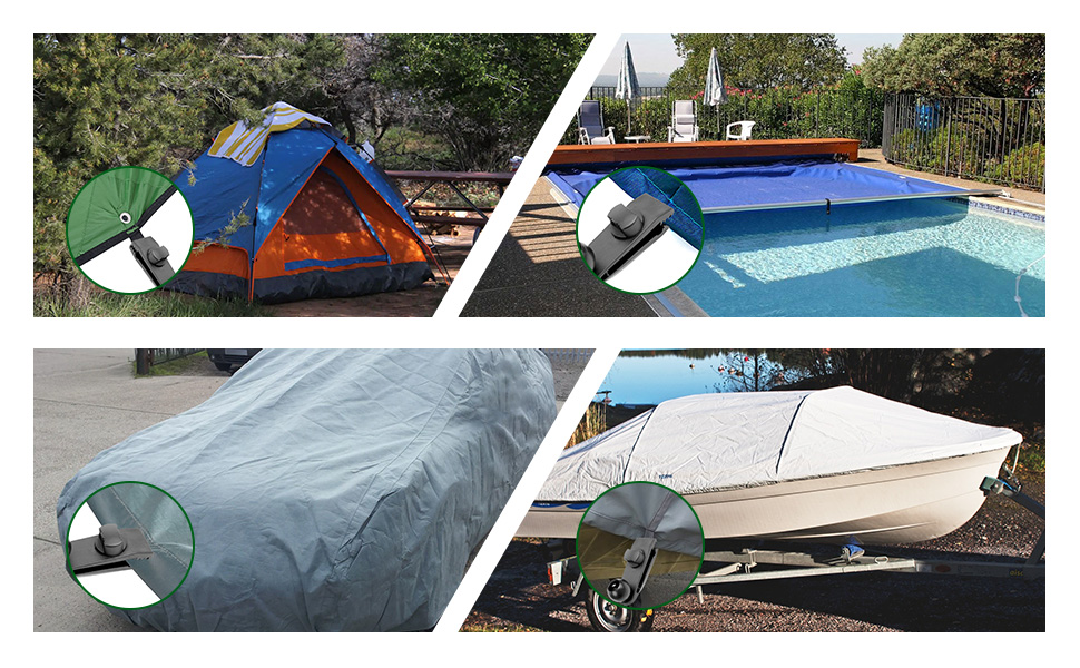 Tendeurs De Bâche Premium Avec Crochets - Tendeurs En Caoutchouc Pour