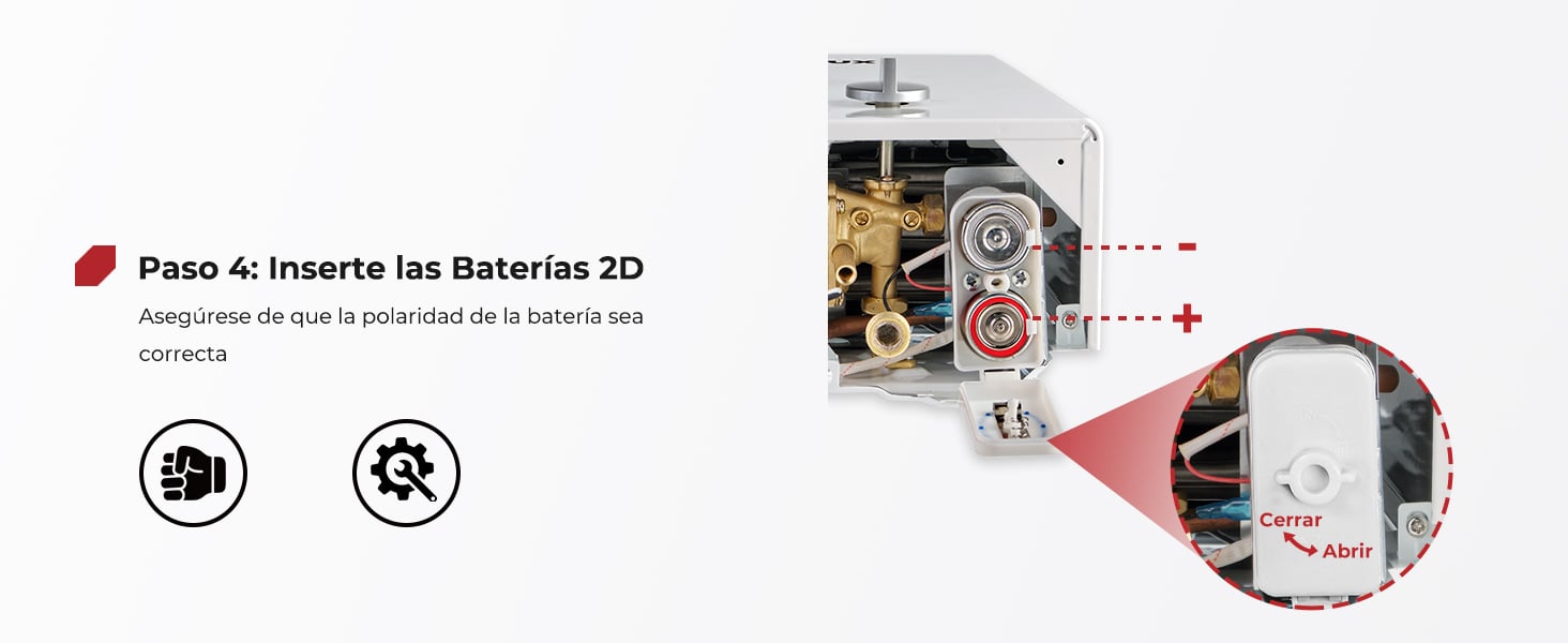 Baterías insertadas