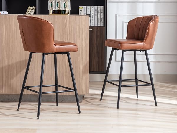 chaise bar cuir