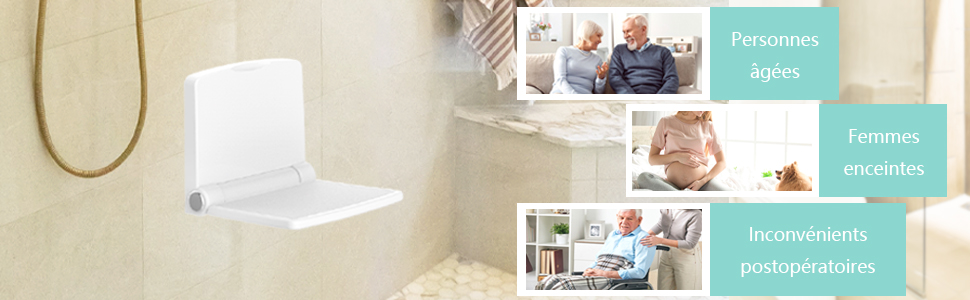 Asiento de ducha plegable