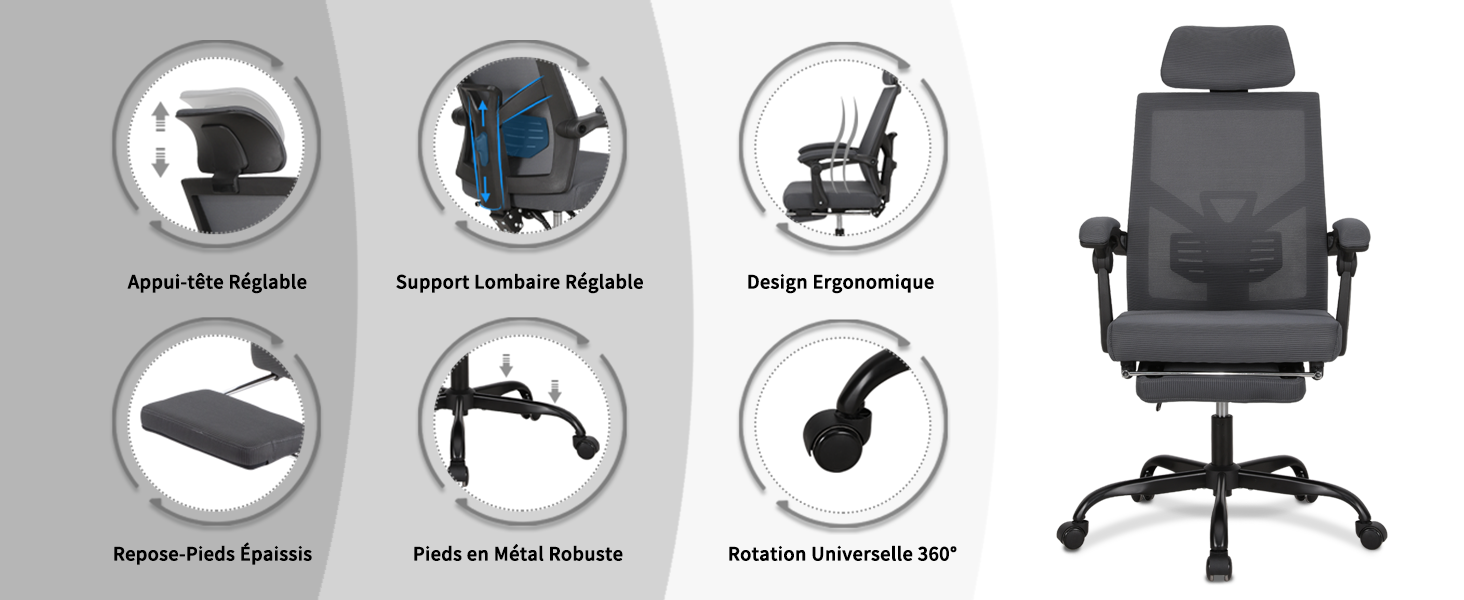 Chaise Bureau Ergonomique 4