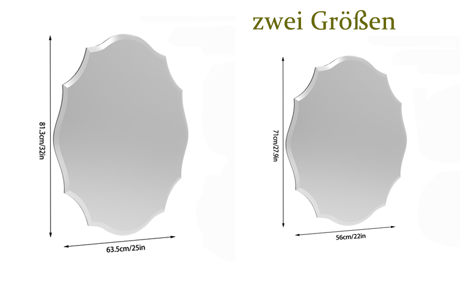 dekorative wandspiegel