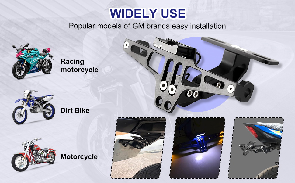 Universal Motorcycle Fender Eliminator With LED Light