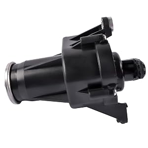 Multiple views of a black plastic or rubber automotive part, appears to be some kind of connector or joint component shown from different angles.