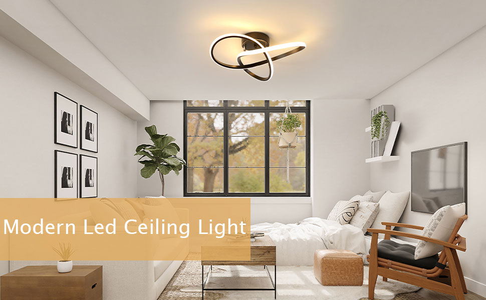 Seamoon LED-Deckenleuchte, 38W 4275LM Moderne Deckenlampe 