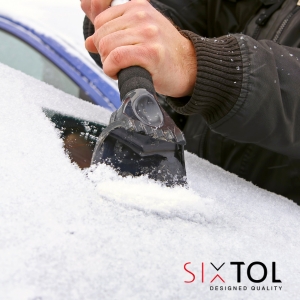 ice scraper, car accessories, good visibility, road safety, light, comfortable handle