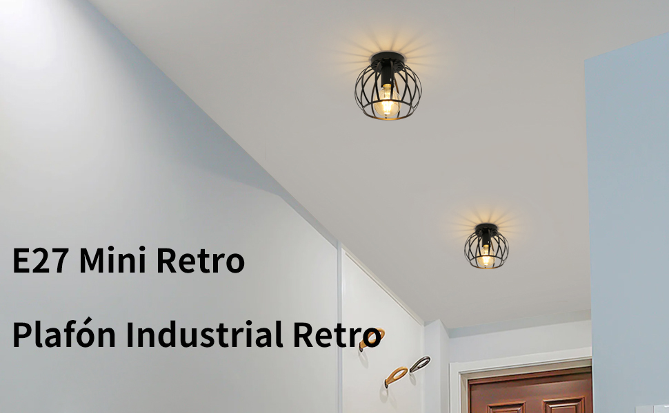 lampara techo vintage industrial