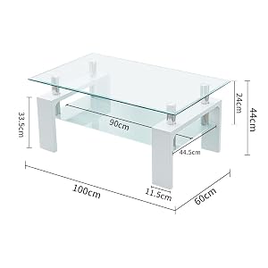 Table basse blanche