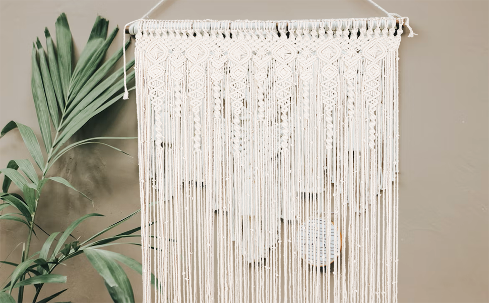 Boho Makramee Vorhang Wandteppich