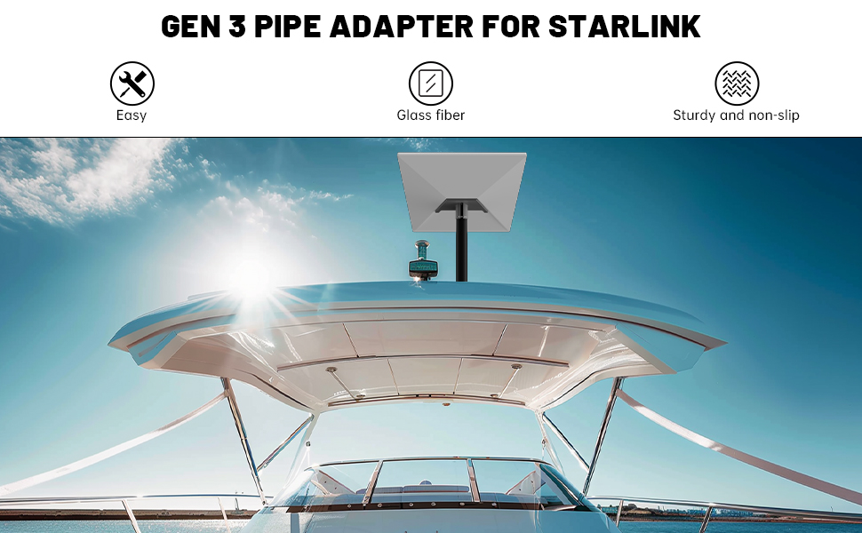 Adaptador de tubería Starlink Gen 3