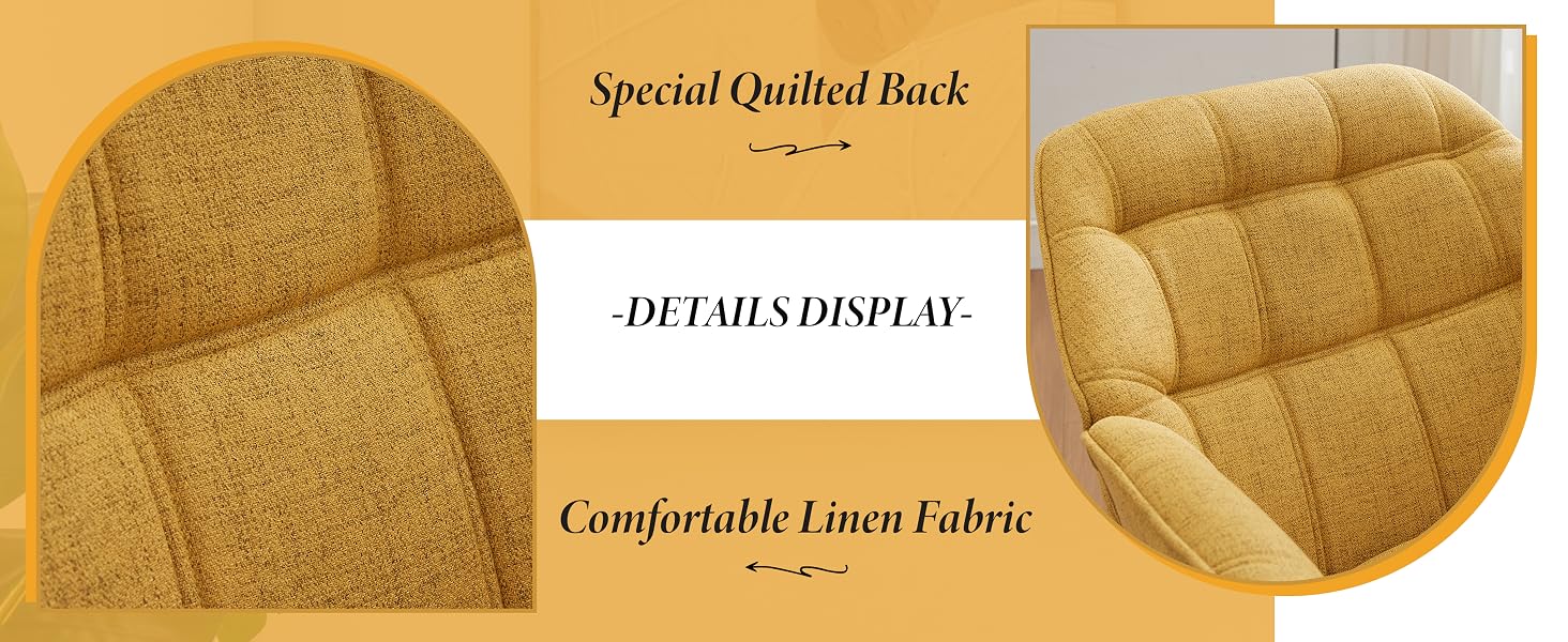 Close-up views of yellow-colored memory foam or cushioned insoles showing textured surface patterns and comfort features.