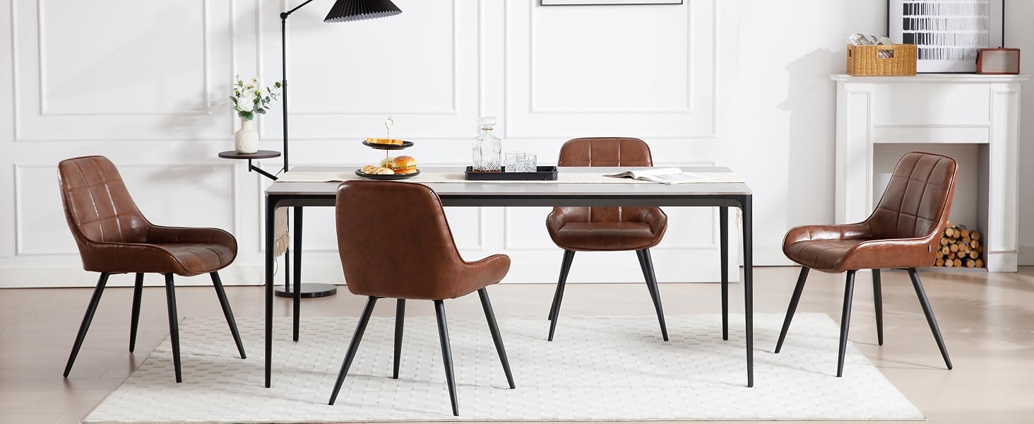 the dining room table is a modern take on the classic design.