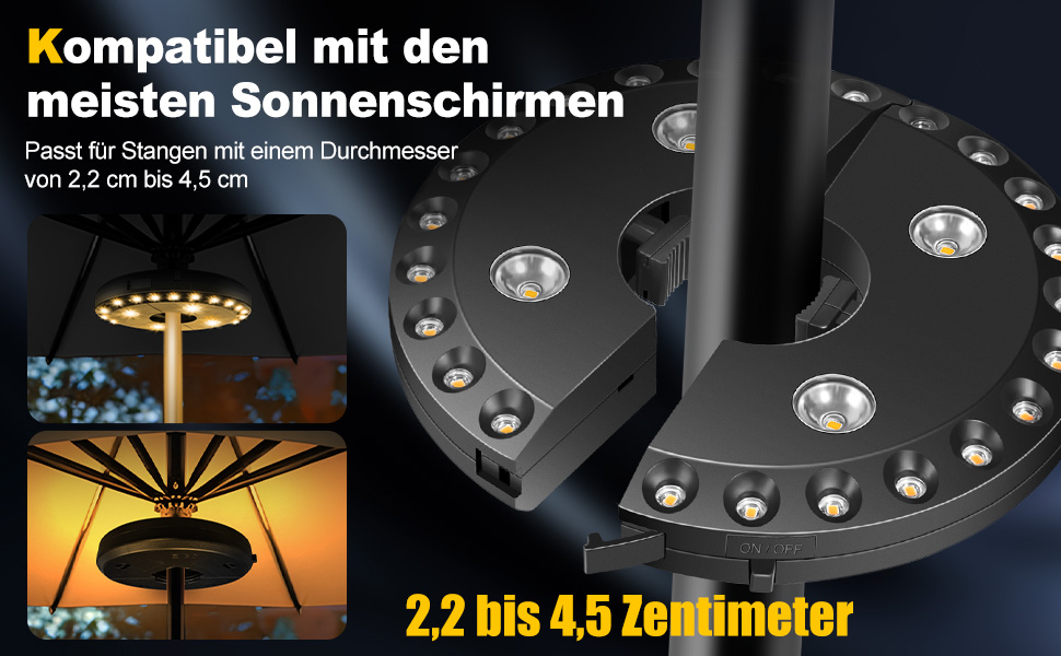 Support ou adaptateur de montage mécanique noir avec plusieurs points de réglage et écran d'éclairage LED, indiquant les spécifications techniques.