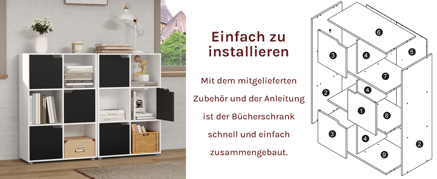 eine Wandeinheit mit einem Fenster und ein Regal mit einem Fenster.