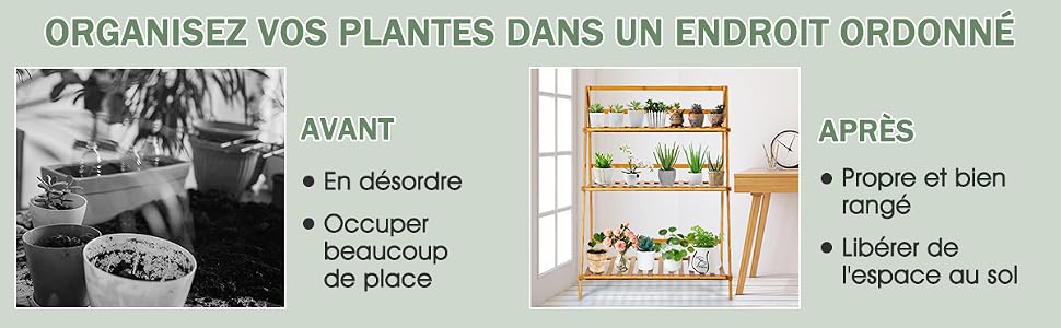 Support pour Plantes en Bambou