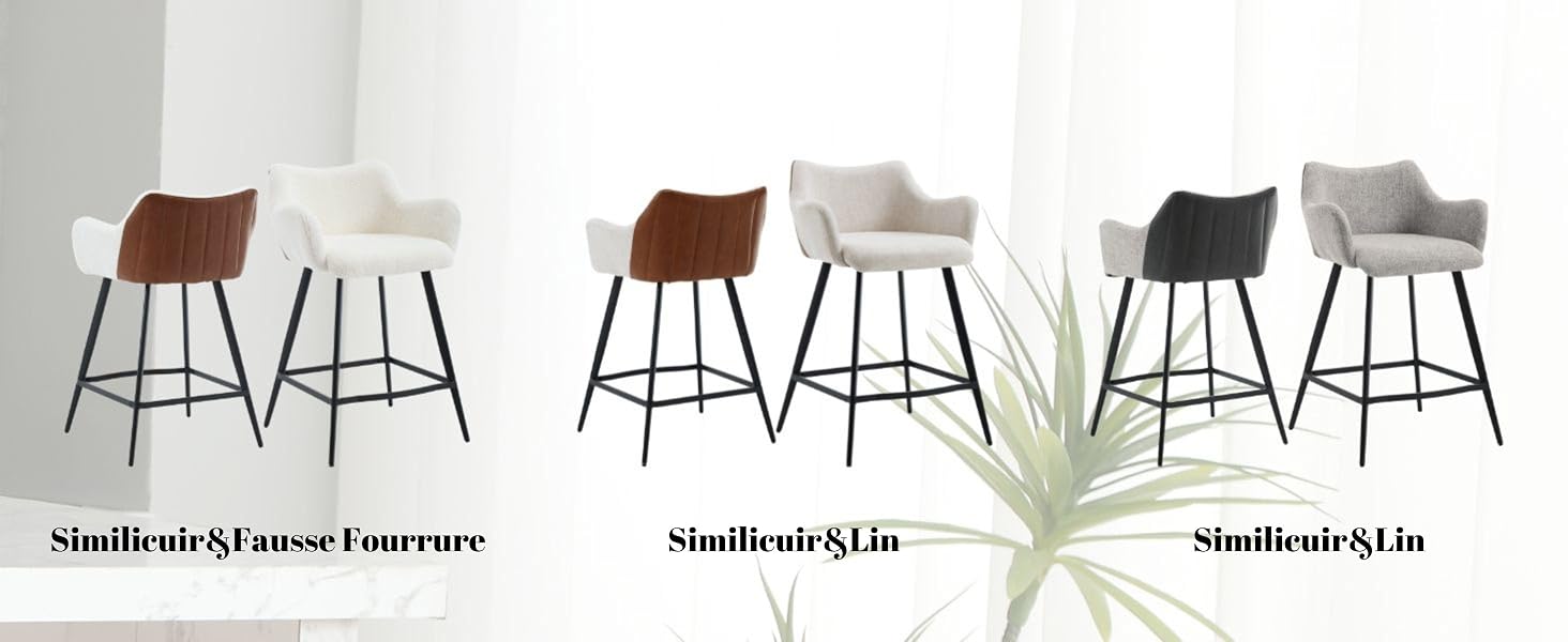 chaise bar cuir