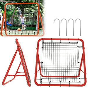 Volleyball Rebounder Netz 2,2x1,2m - Trainingsgerät Für Fußball, Lacrosse & Baseball