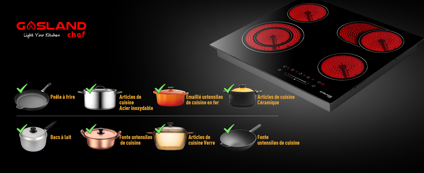 plaque de cuisson en céramique