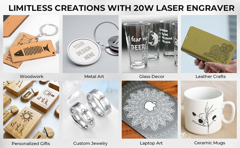 limitless creations with 20w laser engraver