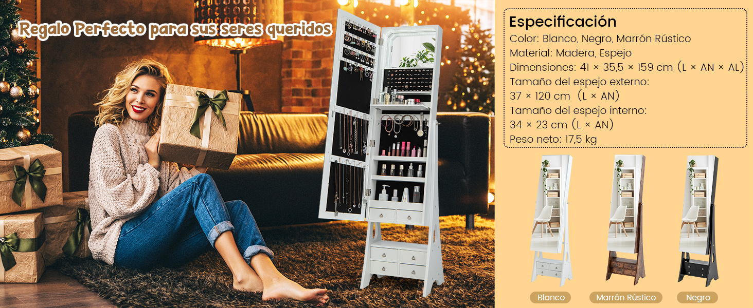 Armario para Joyas con Espejo