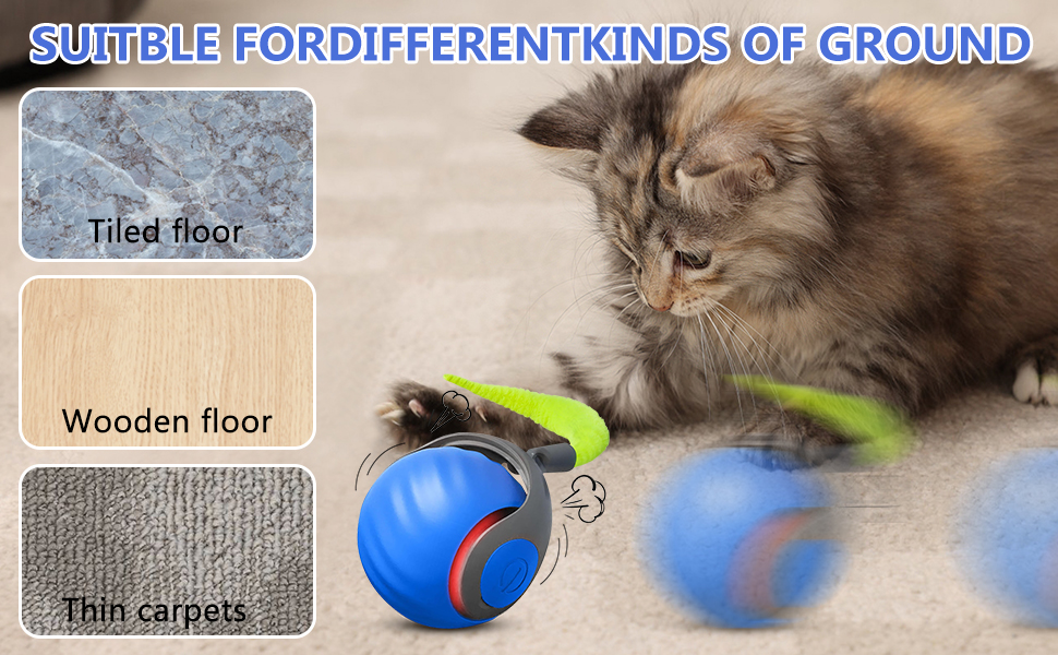 Tapis De Jeu Interactif Pour Chat Avec Plume Automatique - 3 Modes, Rechargeable USB - Stimule L'instinct De Chasse