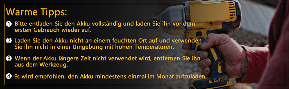 Perfekt Ersatzakku für DeWalt XR Werkzeugakku