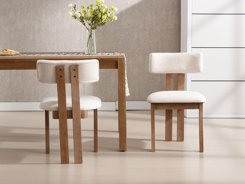 Lot de 2 Chaise de Salle à Manger en bois