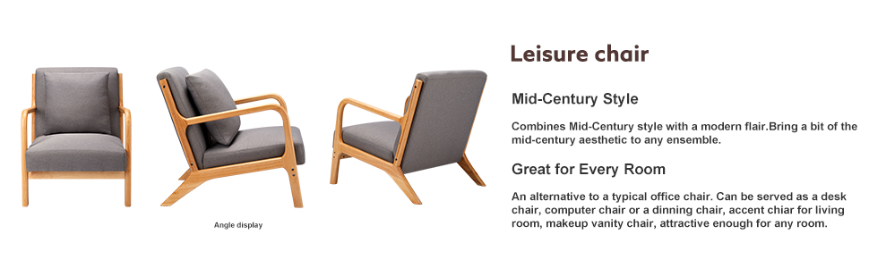 mid century modern accent chair