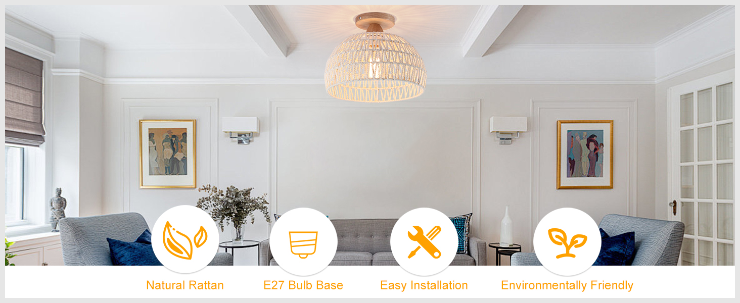 rattan light pendant hanging lamp ceiling lamp ceiling lamps for living room nature ceiling lamp