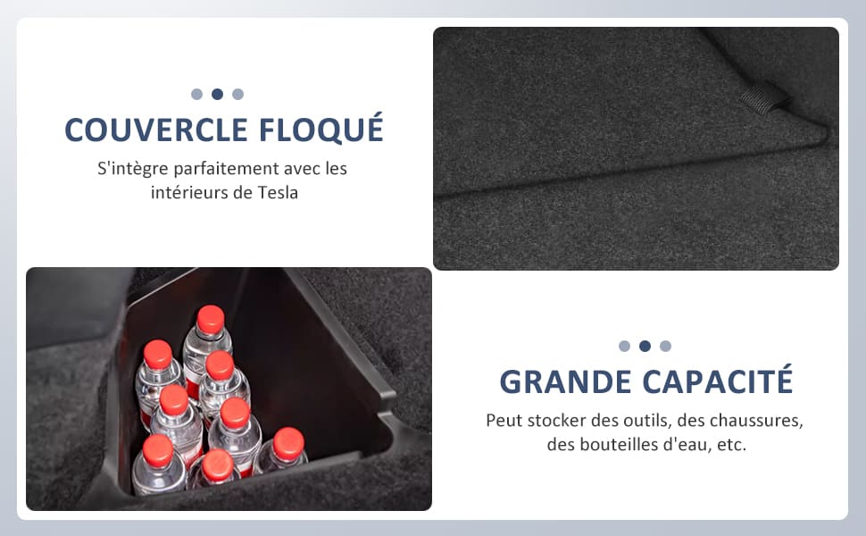 Organizzatore per bagagliaio modello y Ampia capacità Si integra perfettamente con gli interni Tesla