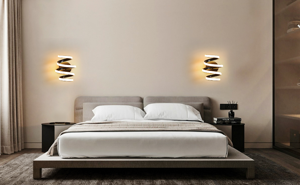 spirale led wandlampe innen