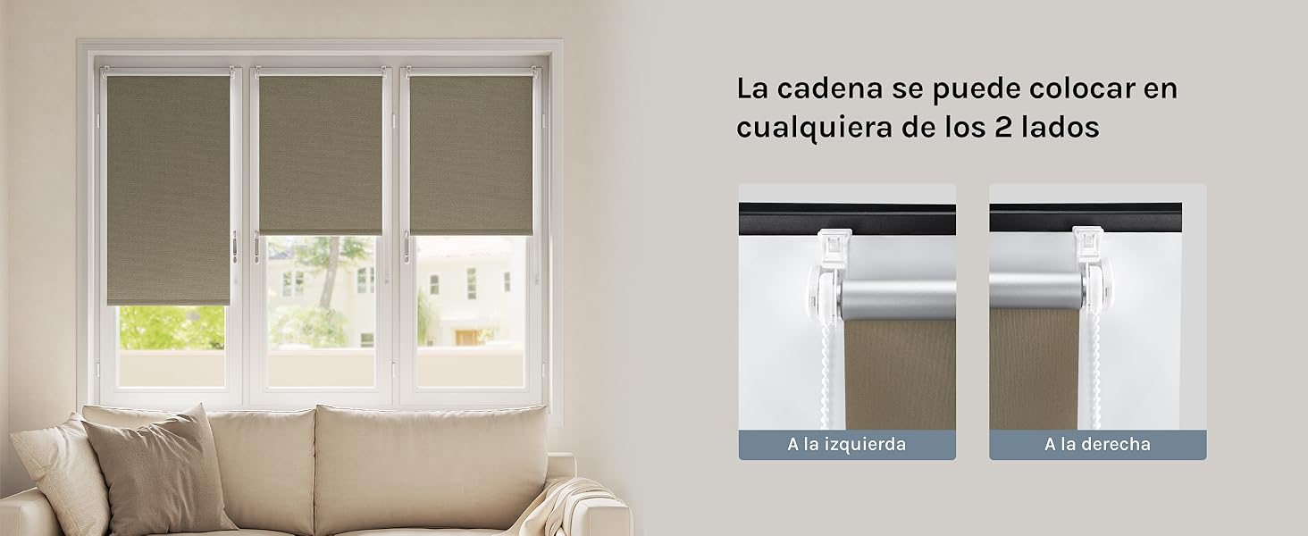 Habitación interior con múltiples ventanas con persianas celulares instaladas, que muestran opciones de privacidad y filtrado de luz.