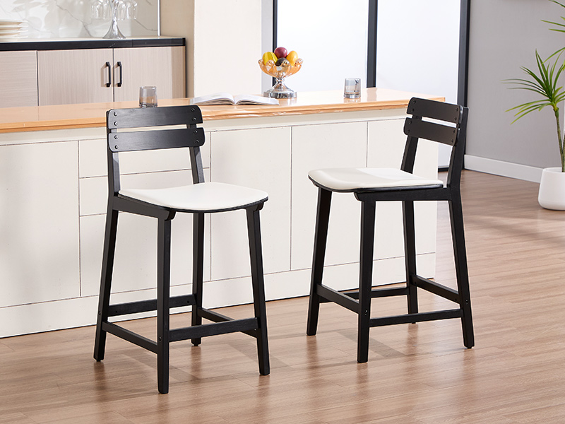 tabouret haut bar bois