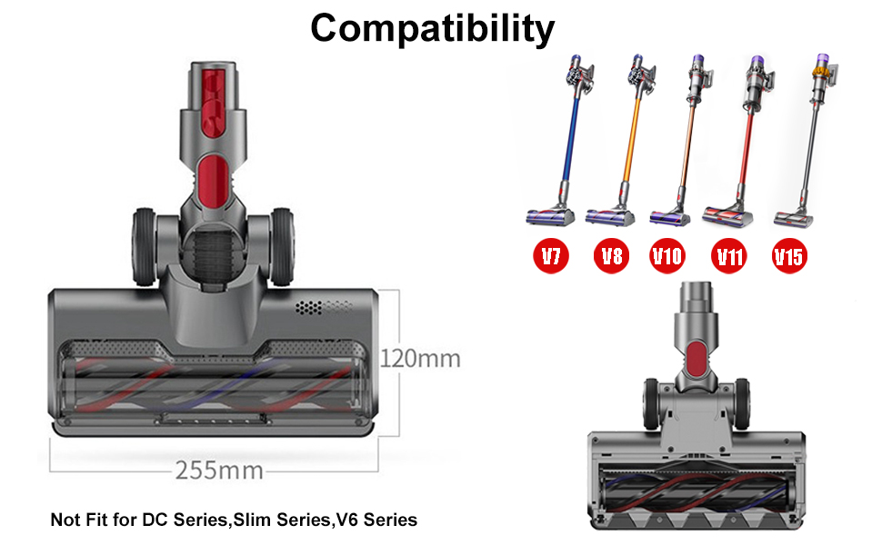 Cepillo compatible con Dyson V7 V8 V10 V11 V15