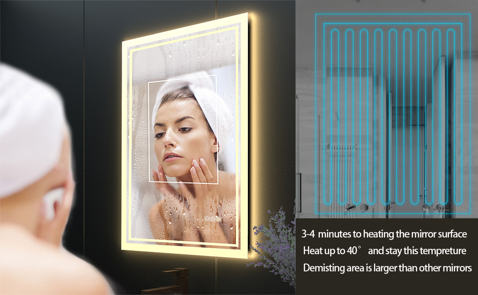 espejo bano led antivaho
