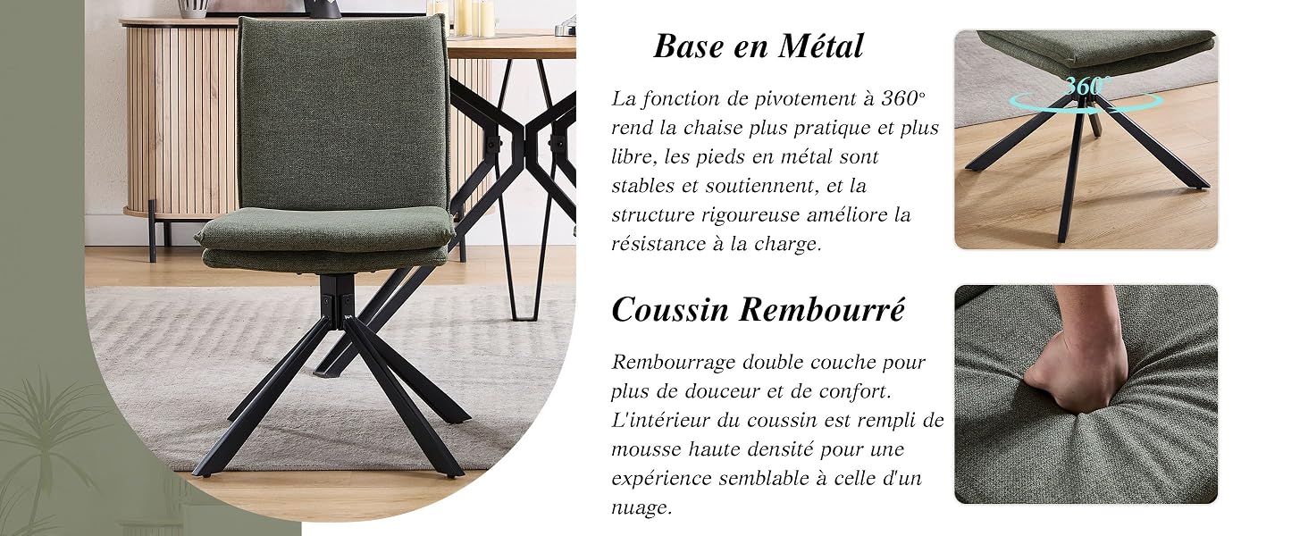 Chaise de Cuisine lot de 2