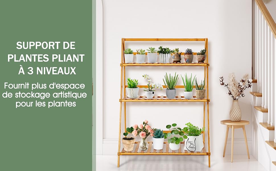 Support pour Plantes en Bambou