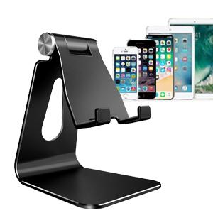 Soporte para teléfono con cuello de cisne, soporte plegable para teléfono, rotación de 360°, ajustable para iPhone