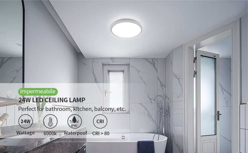 Luz de techo redonda de 24W