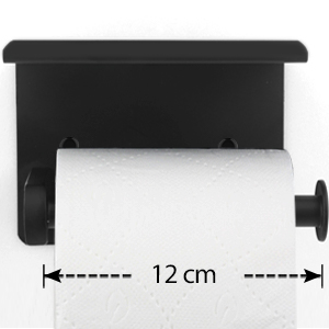 support papier toilette mural distributeur papier toilette porte papier toilette noir 