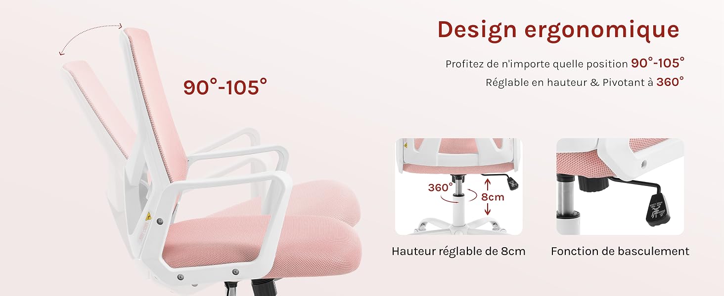 Chaise de Bureau Ergonomique