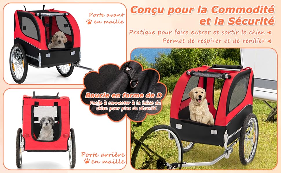 COSTWAY Remorque Velo Pliable Pour Chien Animaux En Oxford Canvas, Poussette De Transport Pour Chien Avec Drapeau, 8 Reflecteurs Et Toit Ouvrant, Charge Max 40 Kg-Bleu -Promos Patto Chou Boutique AAHKMJXYDAFdJAOAIMEbOAchlkWZ0oakZn uVZ0mPidMNbILvCvspZ4oG3fPgIqc1P26RdPiG8KHKUtblW5 ULKvLD1OHzwX jolGWPZGyLZfIspFIqiMraMVd81atjVMgLBRDR 1fgr bBe4Ft53yMdipDim3zjlzJbhr5lnv3AGGyhQo4cB5isJMYctaScMuQv7LBISsdoMsf6IAN3RfaY