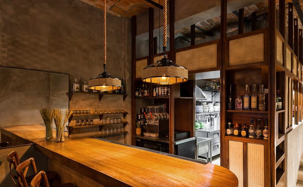 lampara colgante cuerda de cáñamo