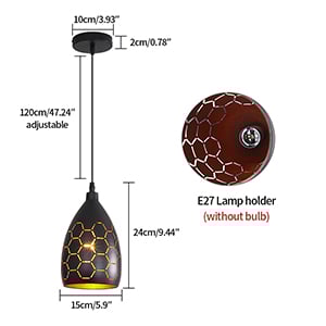 lampada a sospensione vintage