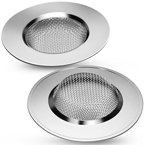 Tapón para fregadero de cocina de 7,7 cm, filtro de fregadero de acero inoxidable para cocina y baño