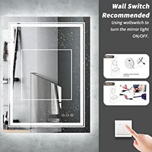 mirroir salle de bain led anti buee