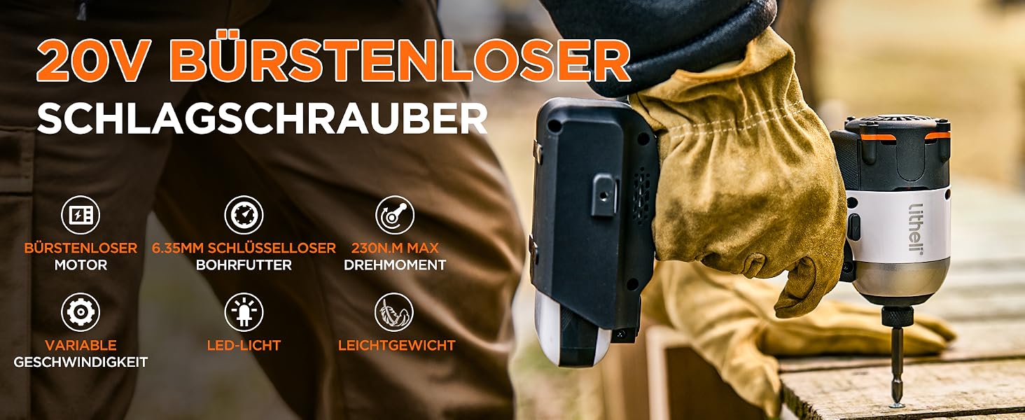 LiTHELi 20V Akku Schrauber