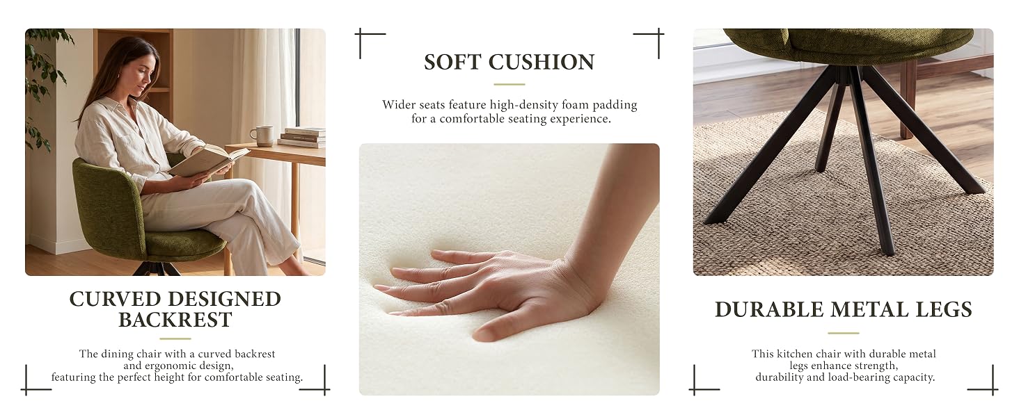 Text reads "SOFT CUSHION", "ERGONOMIC BACKPACK", "DURABLE METAL LEGS". Three product detail panels showing backpack cushioning, hand holding fabric, and metal leg components of a rolling school bag.